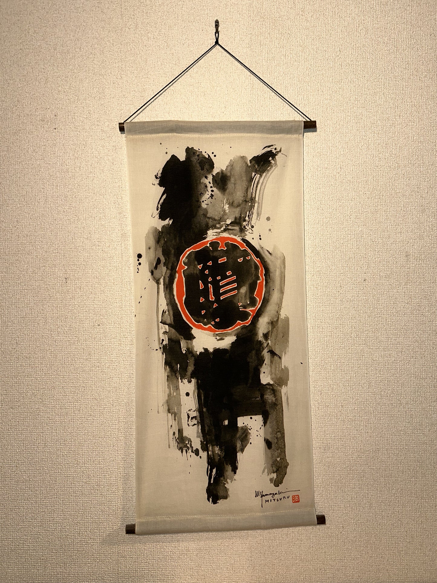 江戸手拭い掛け軸『階子』~Kakejiku”